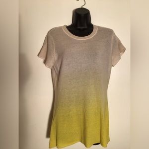 Tie Dye Cashmere Short Sleeve Long Sweater